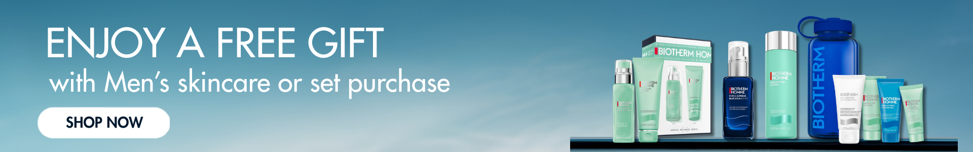 Enjoy a free gift with men's skincare or set purchase